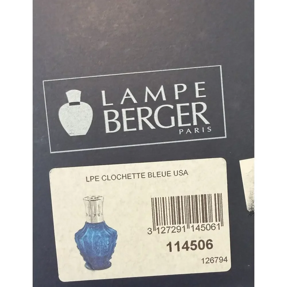 Lampe Berger Paris Fragrance Diffuser France Cobalt Blue Clochette Burn Vintage